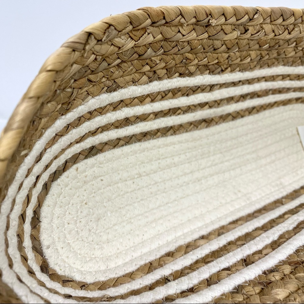 NWT Woven Baskets Home Accents Decor Display Organizer Bathroom Storage Natural - Picture 9 of 9